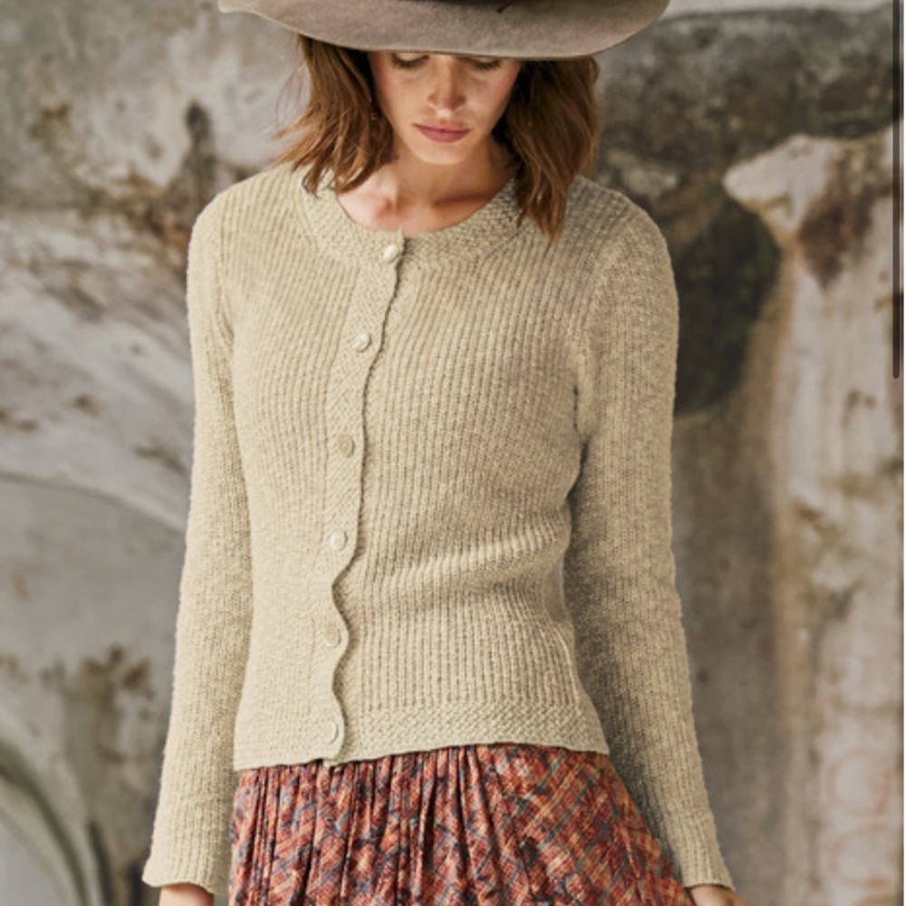 Peruvian Connection Brigette Cardigan in BLACK